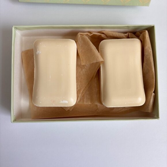 Gump's Jasmine Bath Soap Box Full Size Pair Vintage San Francisco Vintage - Picture 3 of 4